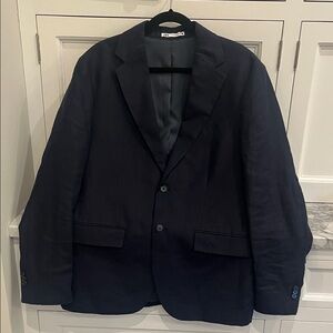 Zara Midnight Blue Men's linen Blazer